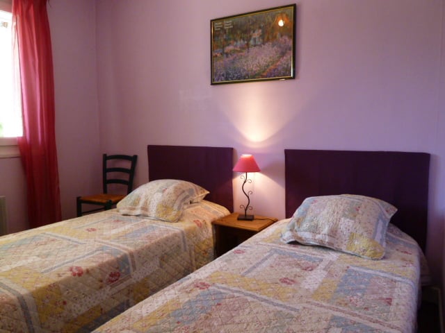la chambre à 2 lits